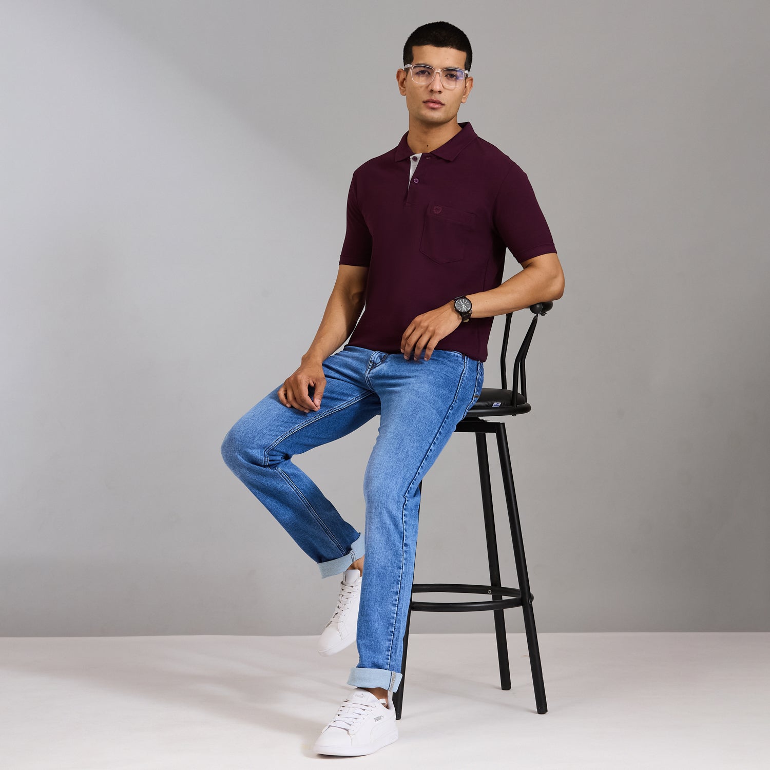 Duke Men Half Sleeve Cotton Smart Fit Casual T-shirt (SD72)