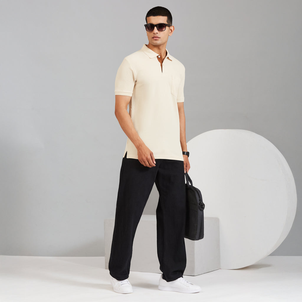 Duke Men Half Sleeve Cotton Smart Fit Casual T-shirt (SD72)