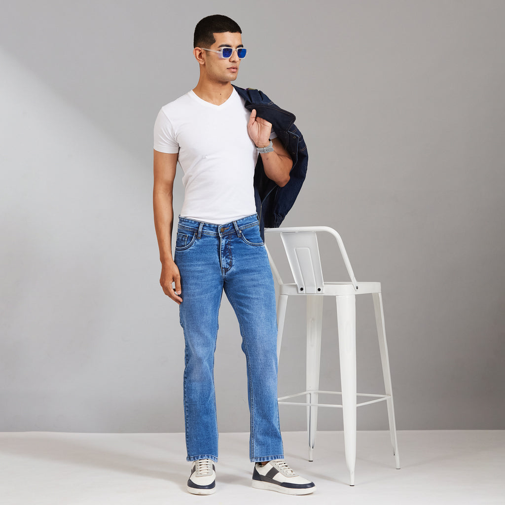 Duke Men Comfort Fit Stretchable Jeans (SDD9130C)