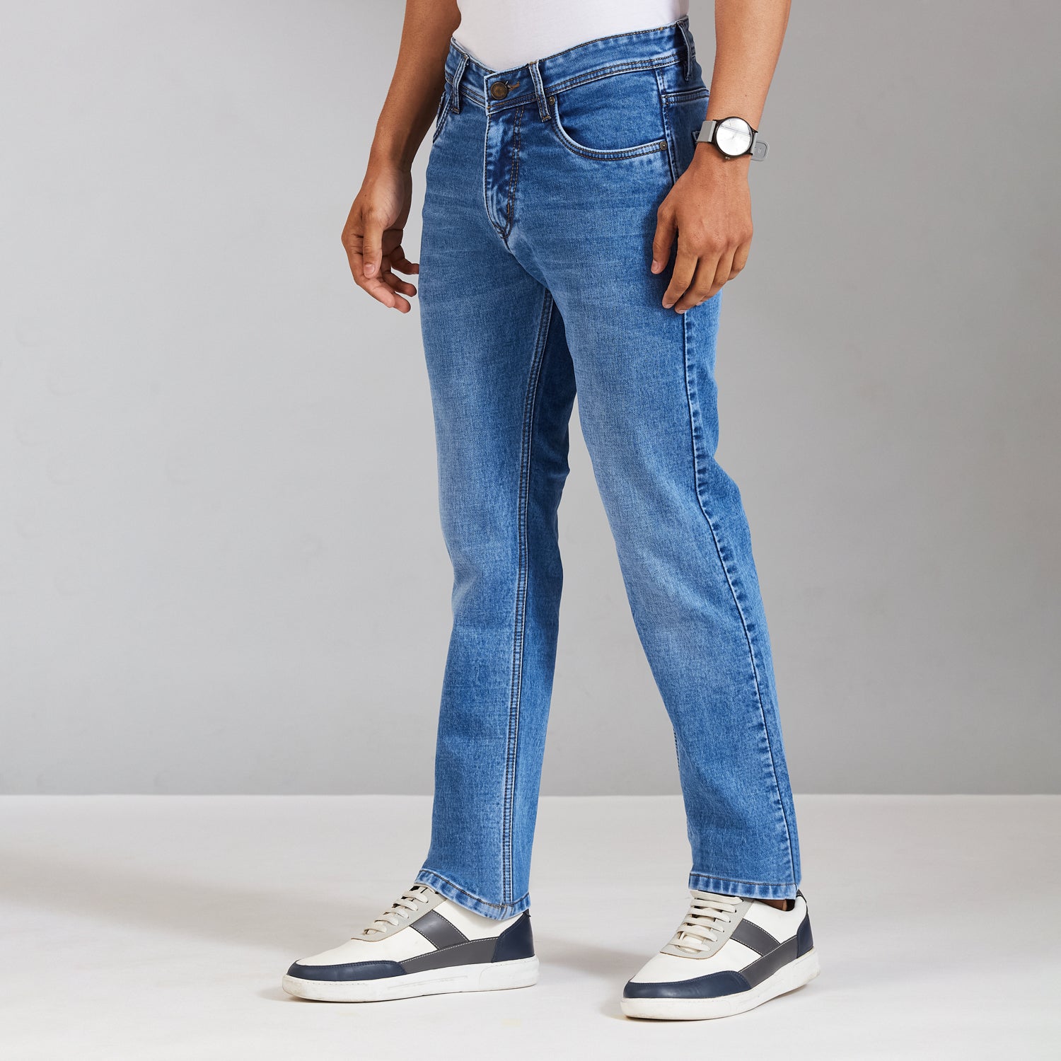 Duke Men Comfort Fit Stretchable Jeans (SDD9130C)