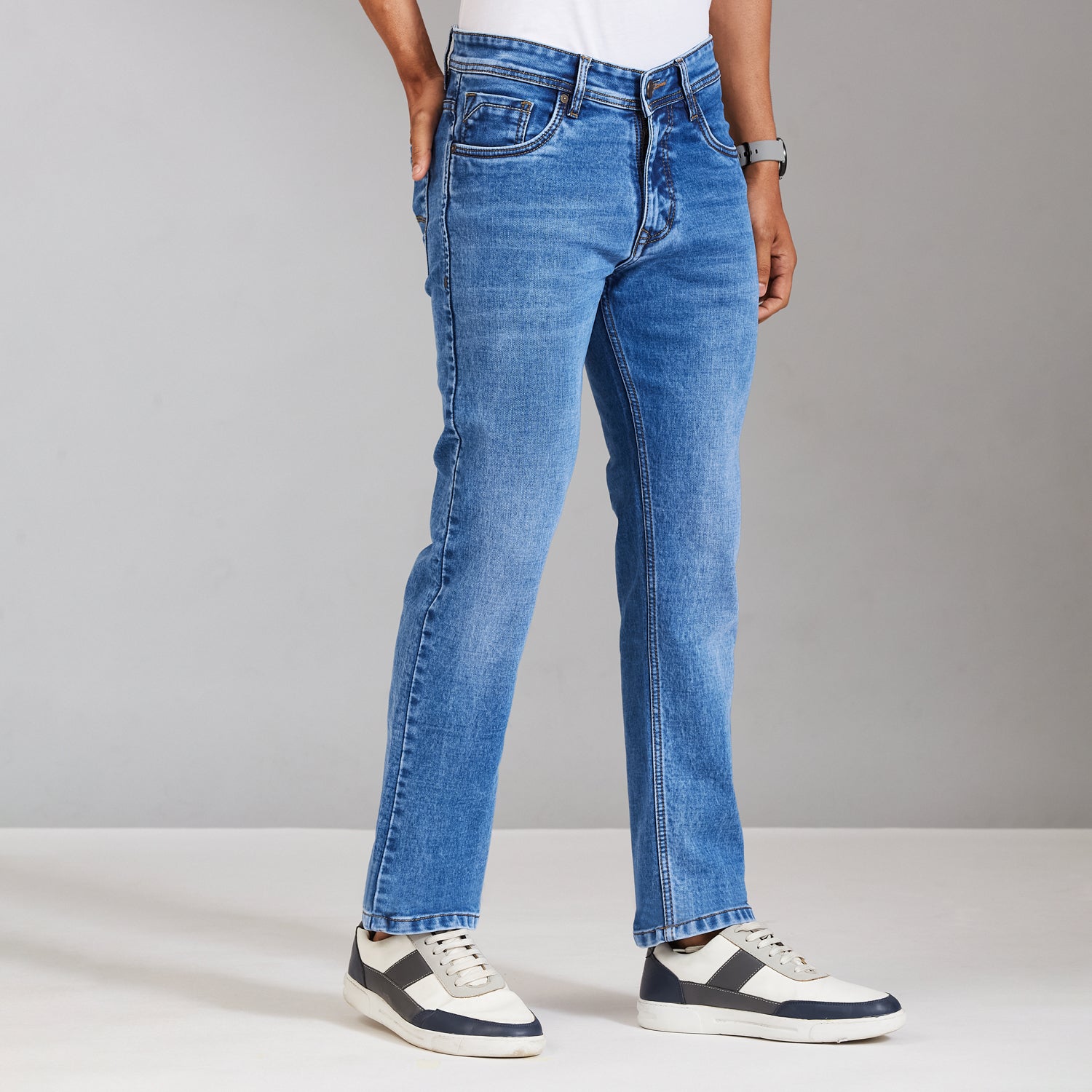 Duke Men Comfort Fit Stretchable Jeans (SDD9130C)