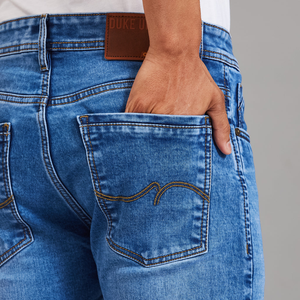 Duke Men Comfort Fit Stretchable Jeans (SDD9130C)