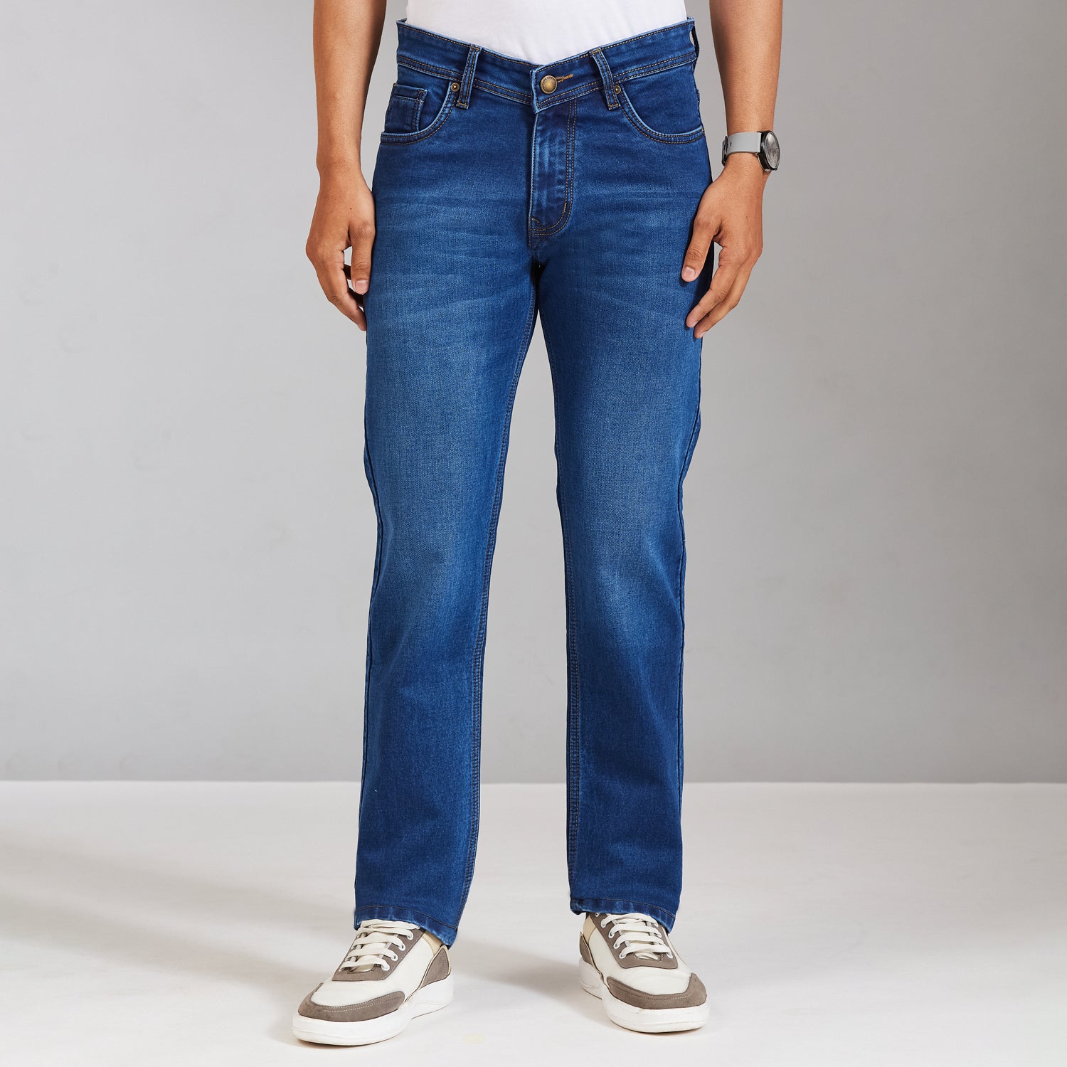 Duke Men Comfort Fit Stretchable Jeans (SDD9130C)