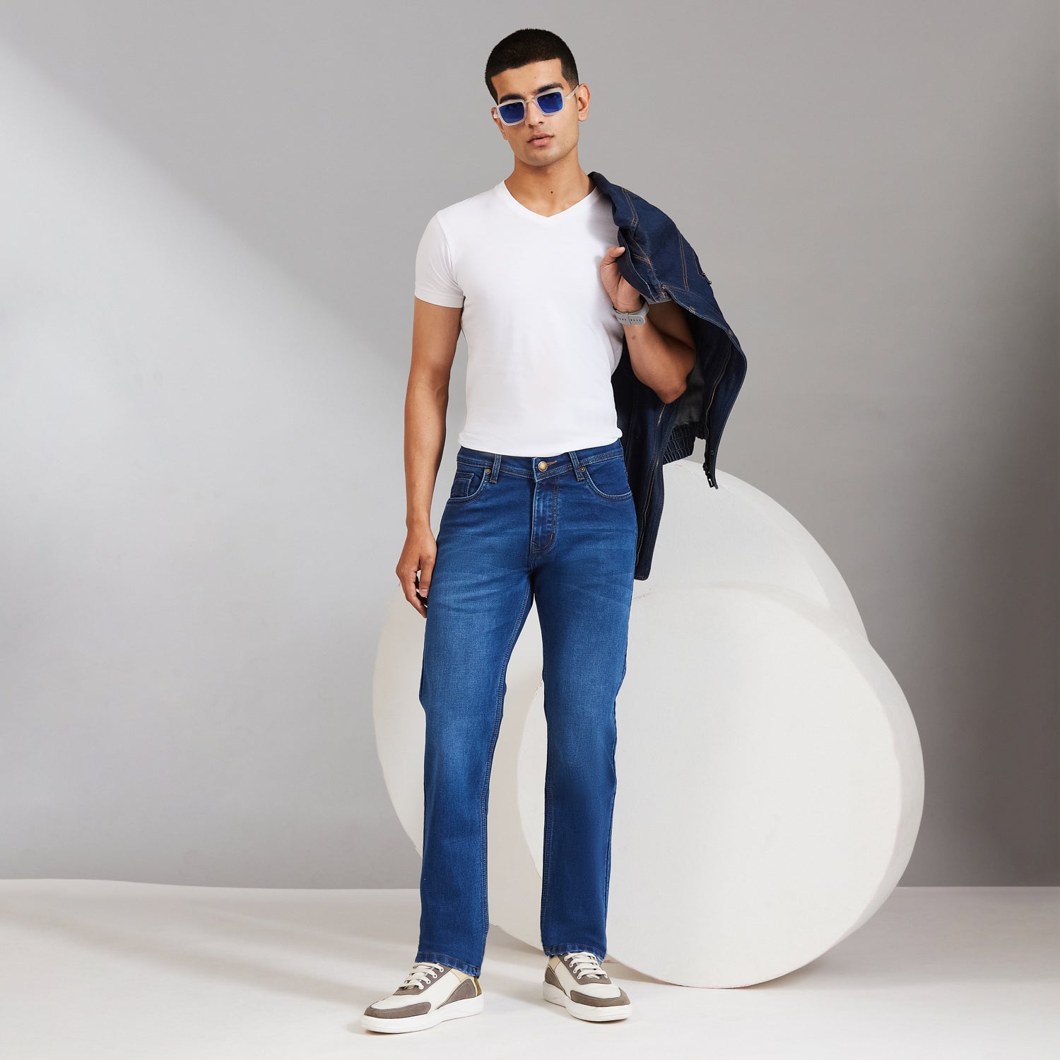Duke Men Comfort Fit Stretchable Jeans (SDD9130C)