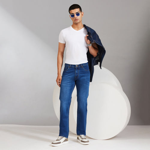 Duke Men Comfort Fit Stretchable Jeans (SDD9130C)
