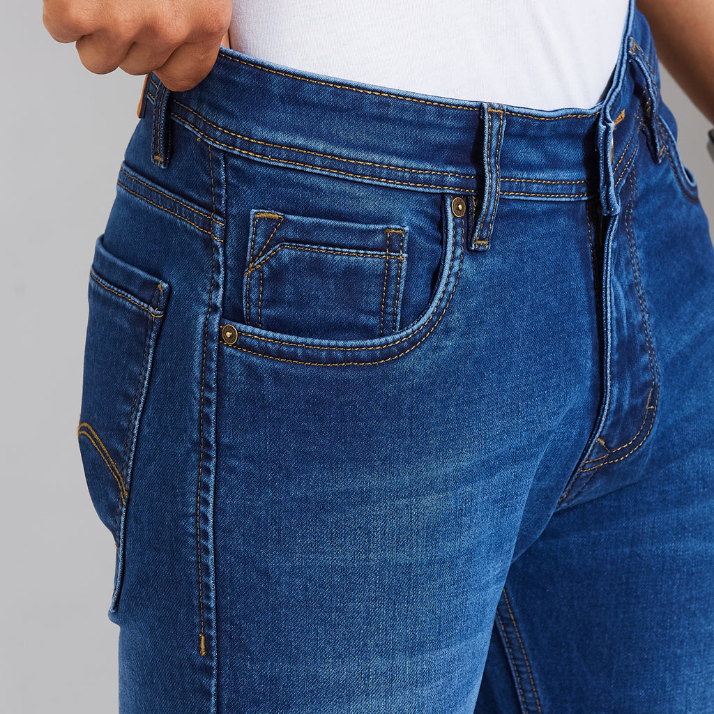 Duke Men Comfort Fit Stretchable Jeans (SDD9130C)