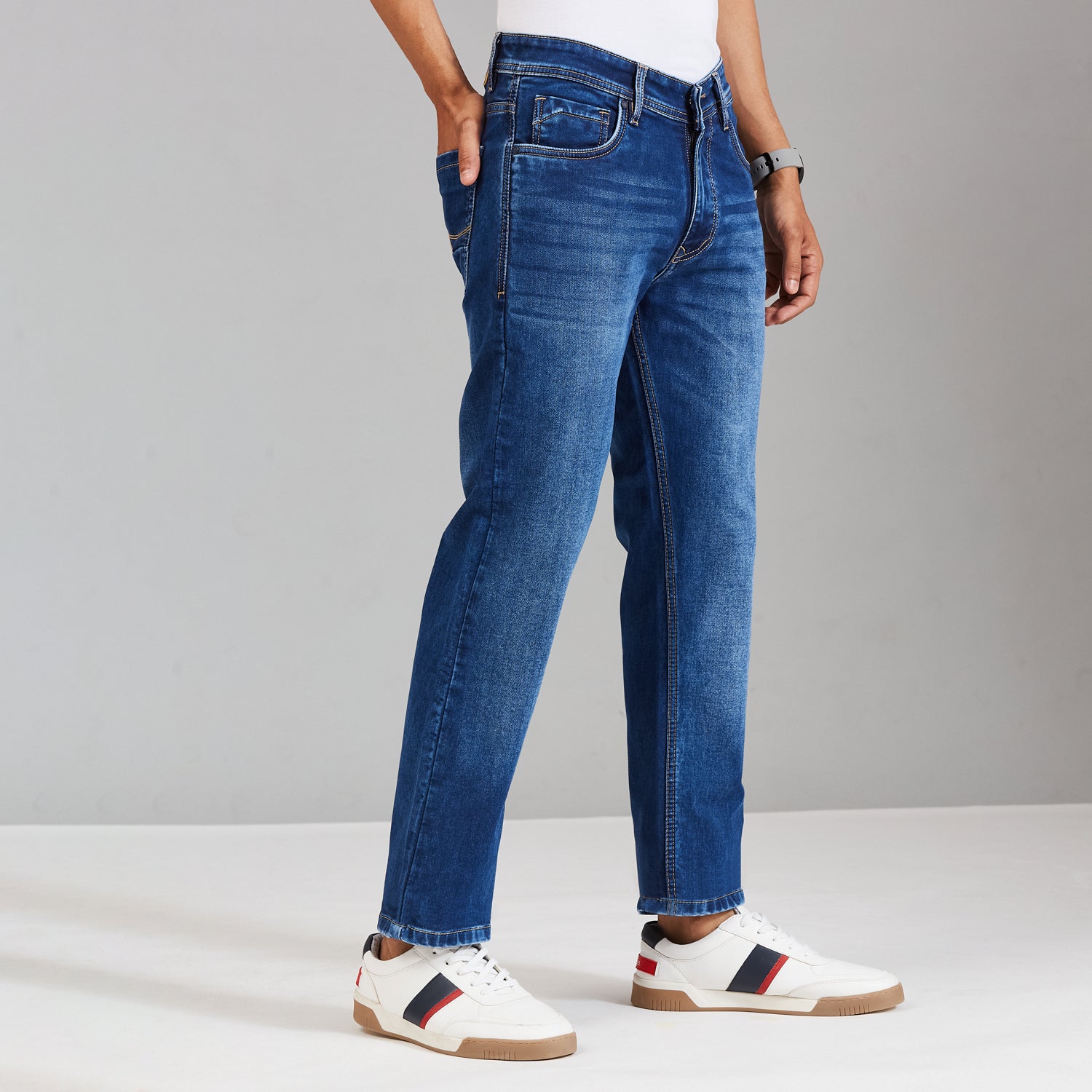 Duke Men Comfort Fit Stretchable Jeans (SDD9132C)