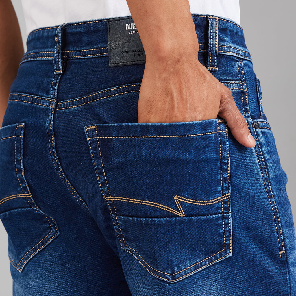 Duke Men Comfort Fit Stretchable Jeans (SDD9132C)