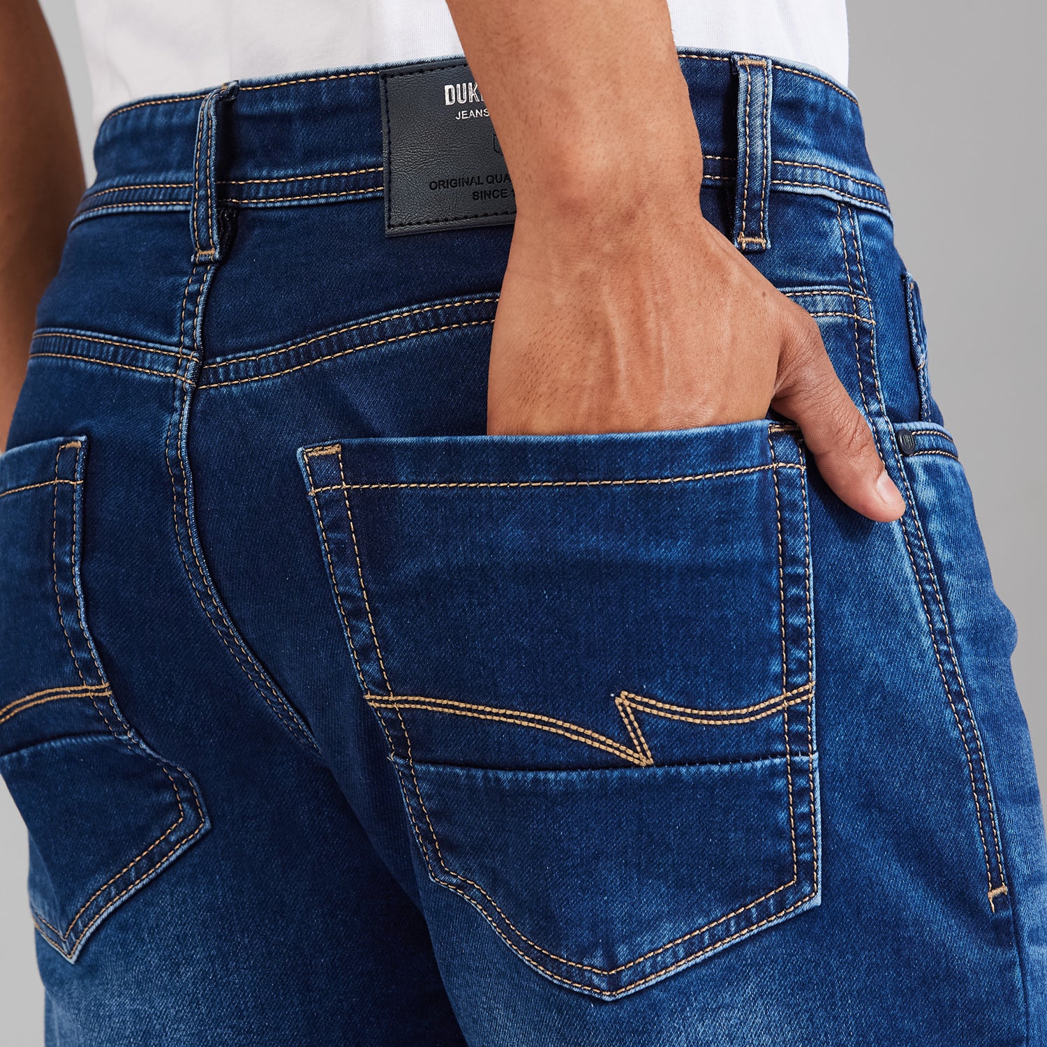 Duke Men Comfort Fit Stretchable Jeans (SDD9132C)