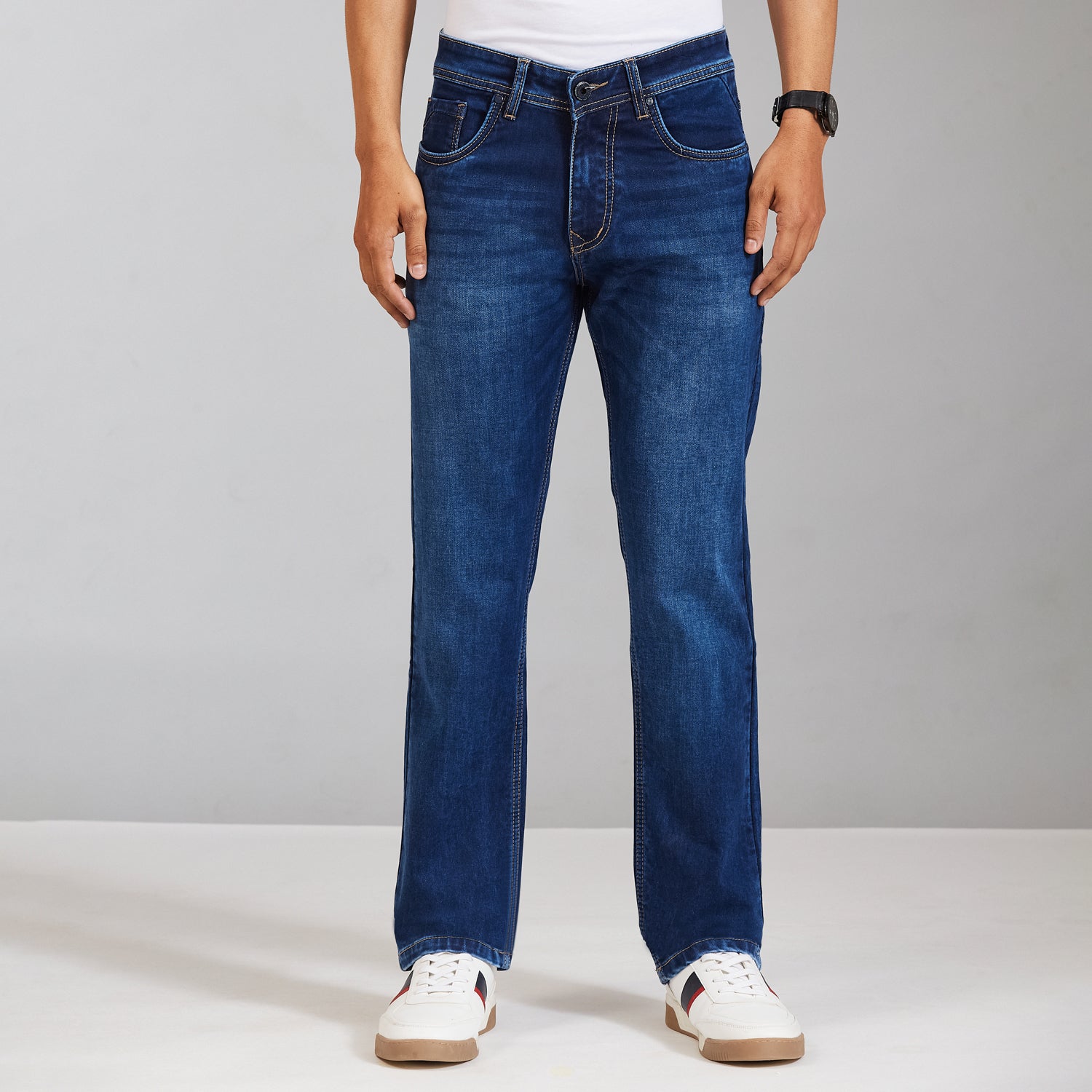 Duke Men Comfort Fit Stretchable Jeans (SDD9132C)