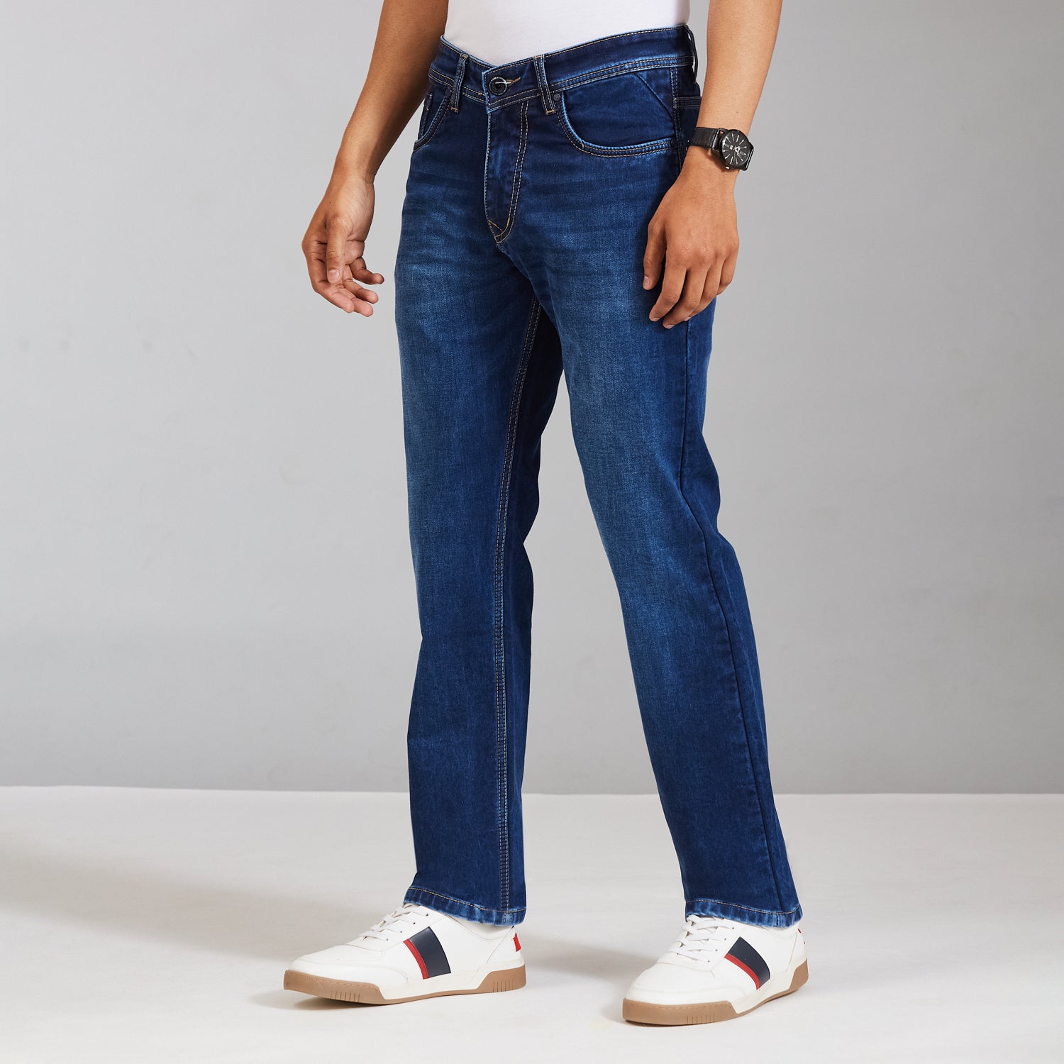 Duke Men Comfort Fit Stretchable Jeans (SDD9132C)