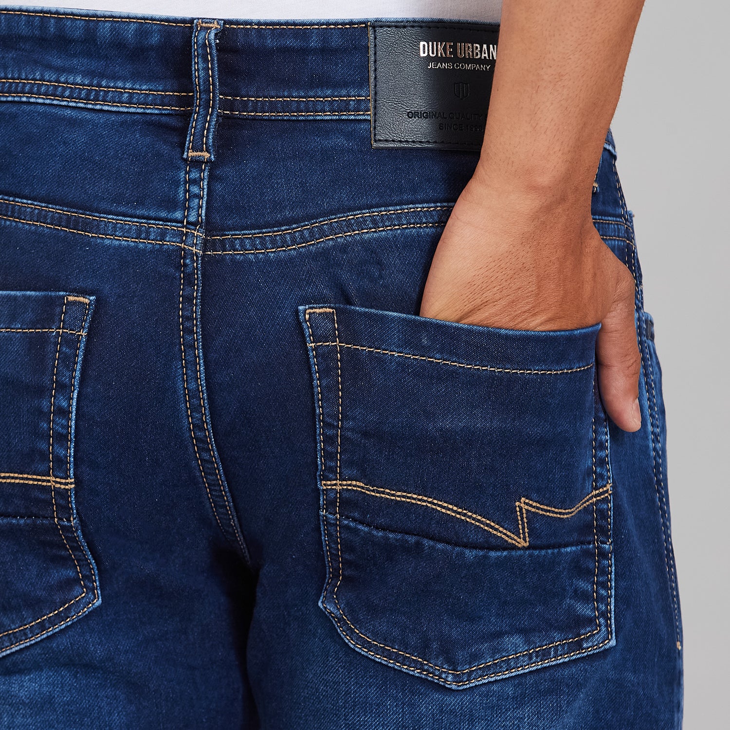 Duke Men Comfort Fit Stretchable Jeans (SDD9132C)