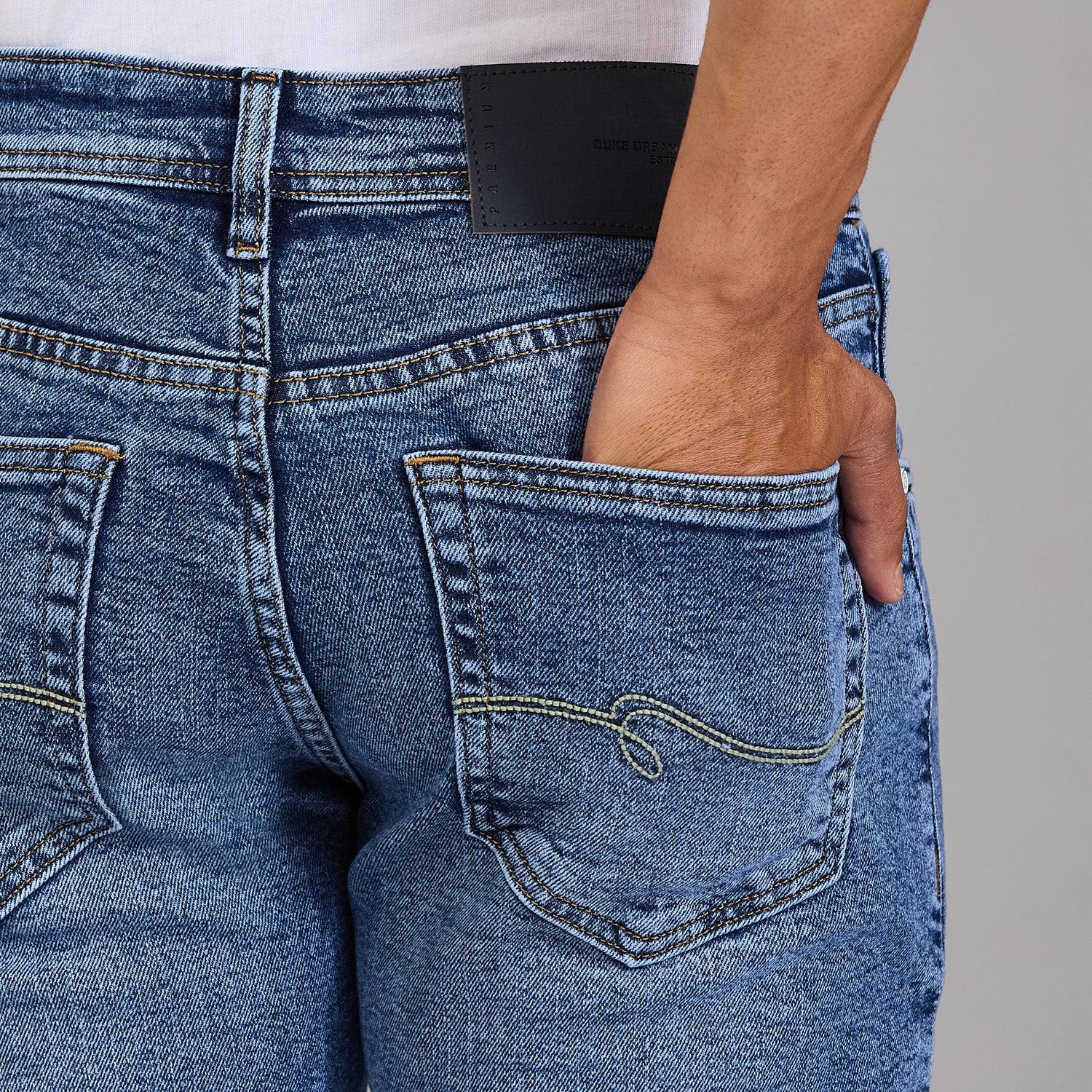 Duke Urbban Men Comfort Fit Stretchable Jeans (SDD9266C)