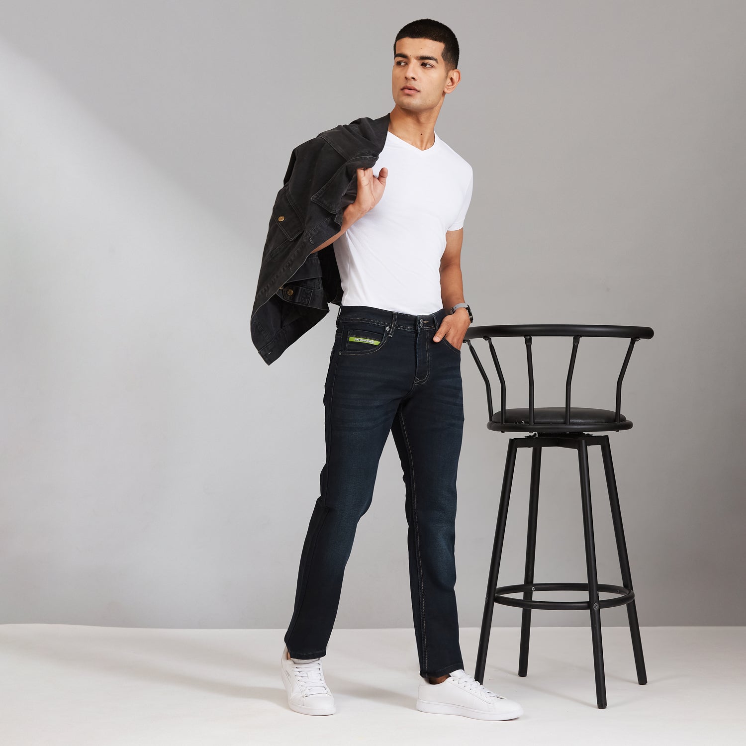 Duke Men Narrow Fit Stretchable Jeans (SDD9291N)