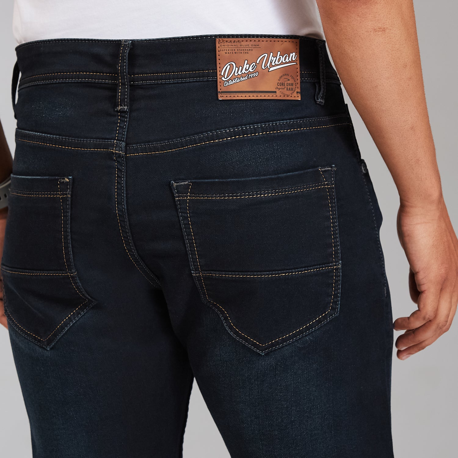 Duke Men Narrow Fit Stretchable Jeans (SDD9291N)