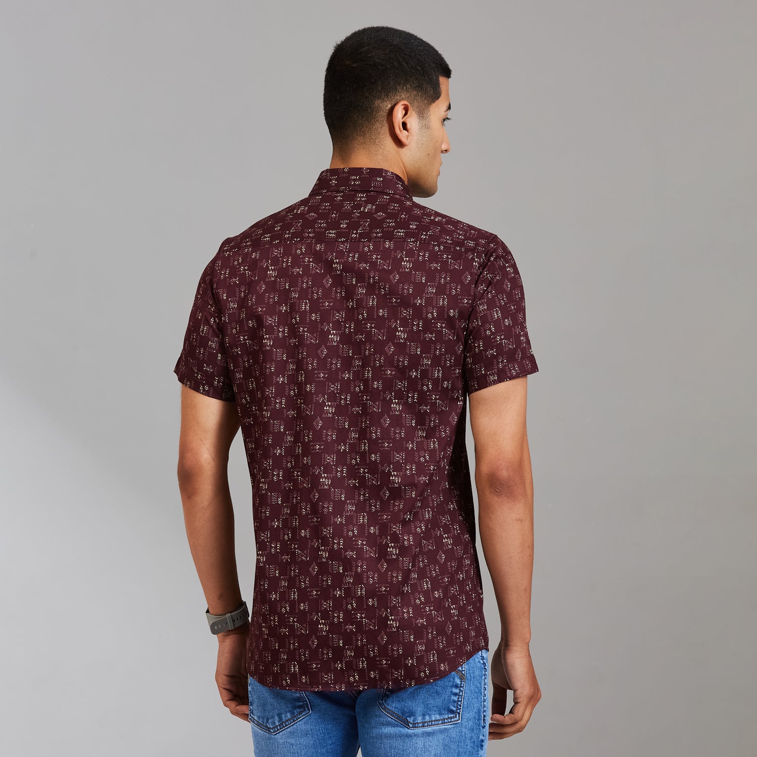 Duke Men Regular Half Sleeve Cotton Shirt (SDO4PRAN)