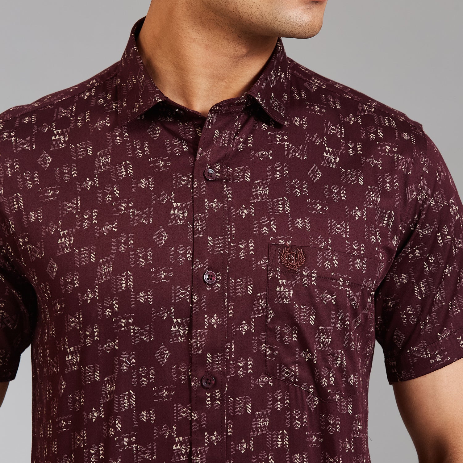 Duke Men Regular Half Sleeve Cotton Shirt (SDO4PRAN)