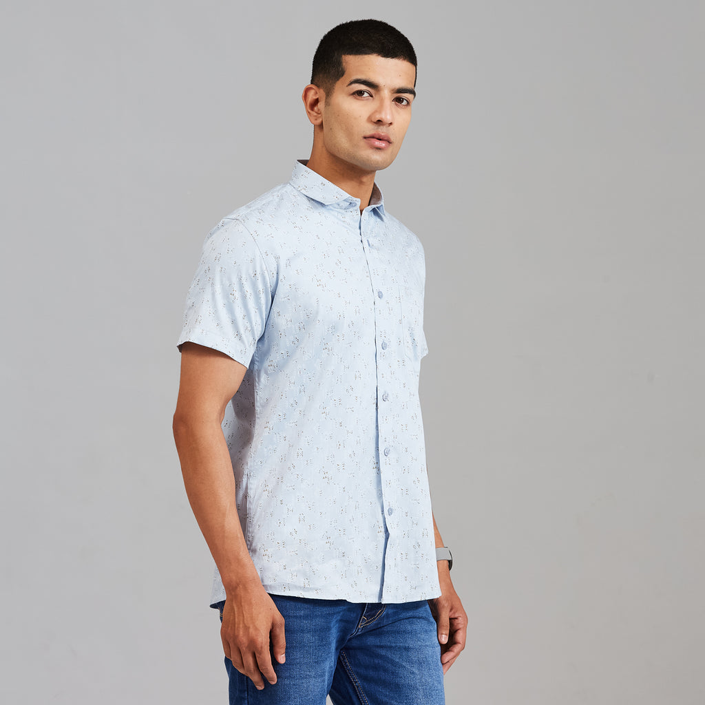 Duke Men Regular Half Sleeve Cotton Shirt (SDO4PRAN)