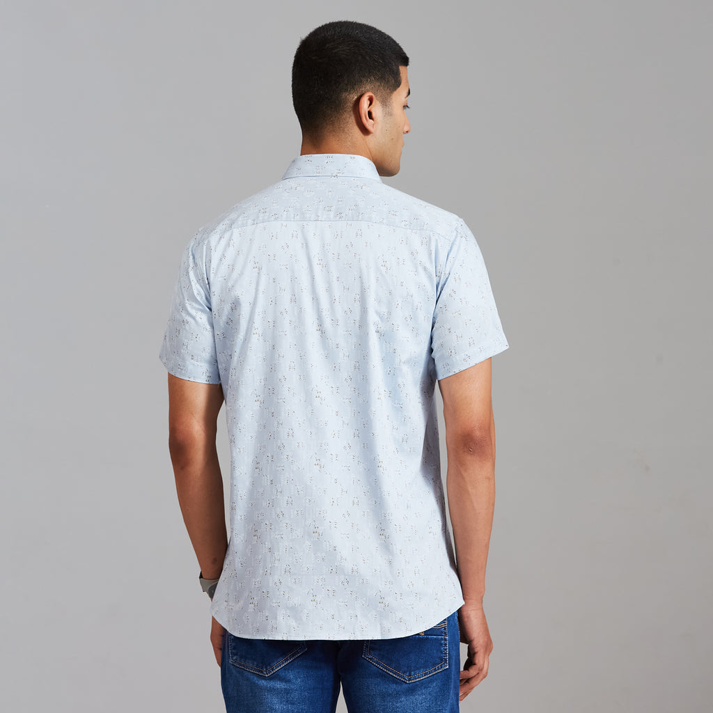 Duke Men Regular Half Sleeve Cotton Shirt (SDO4PRAN)