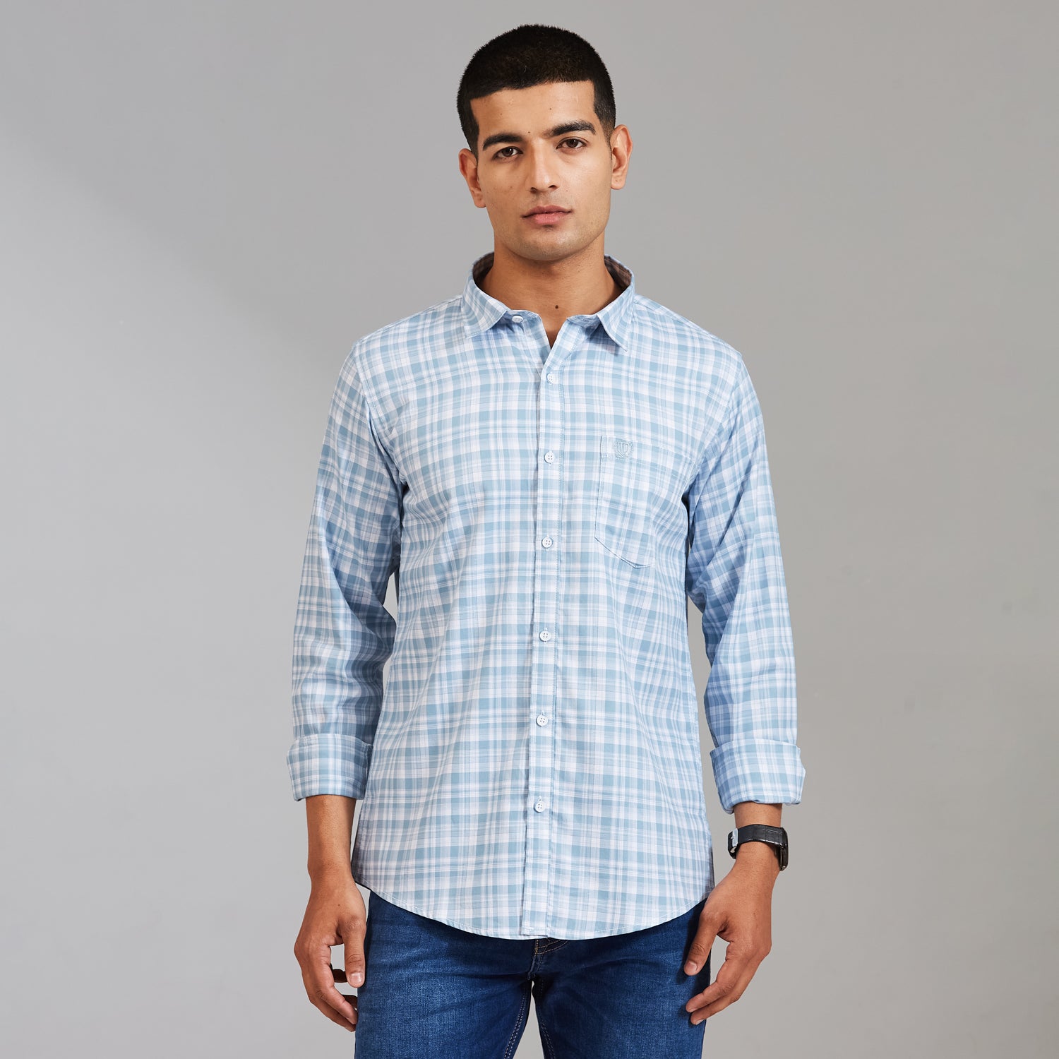 Duke Men Regular Full Sleeve Cotton Shirt (SDO7CKCR)