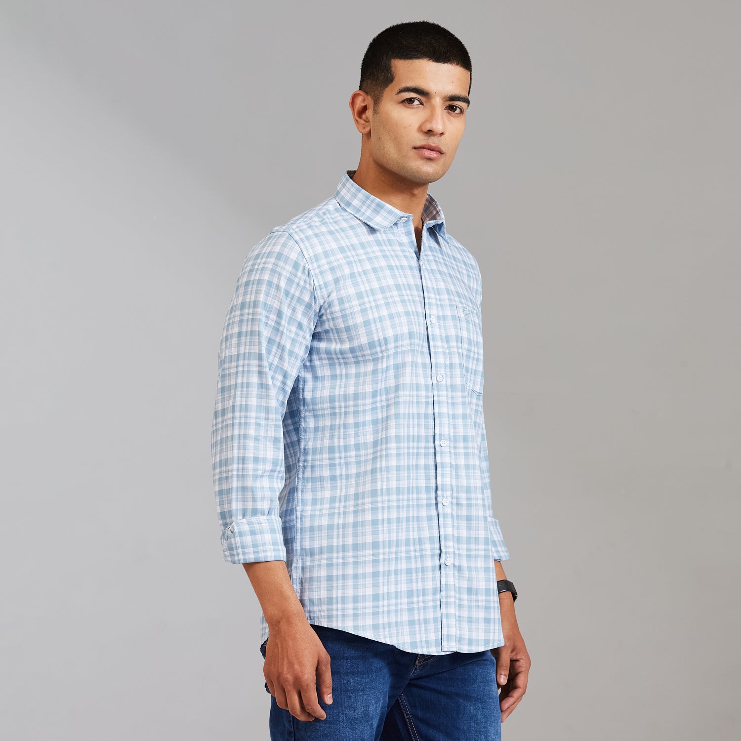 Duke Men Regular Full Sleeve Cotton Shirt (SDO7CKCR)