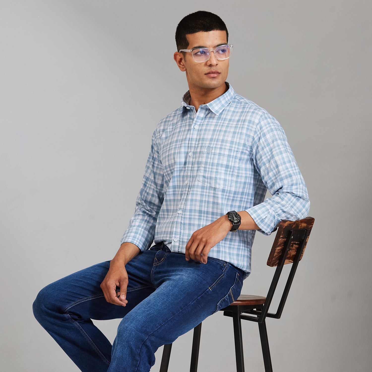 Duke Men Regular Full Sleeve Cotton Shirt (SDO7CKCR)