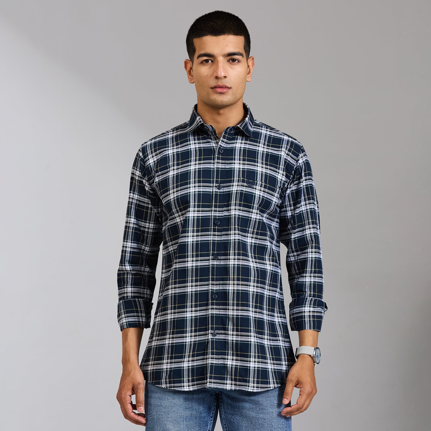 Duke Men Regular Full Sleeve Cotton Shirt (SDO8CKBW)