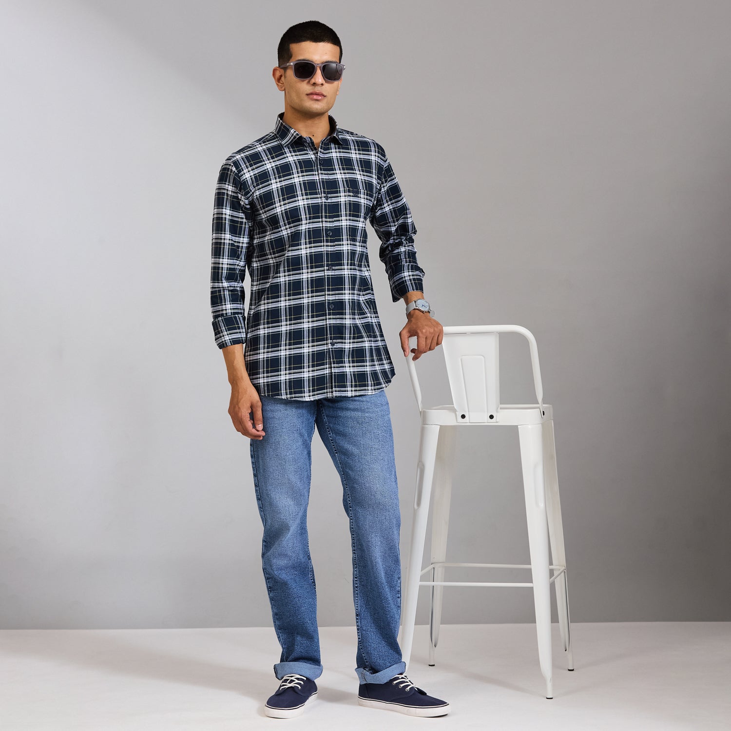 Duke Men Regular Full Sleeve Cotton Shirt (SDO8CKBW)