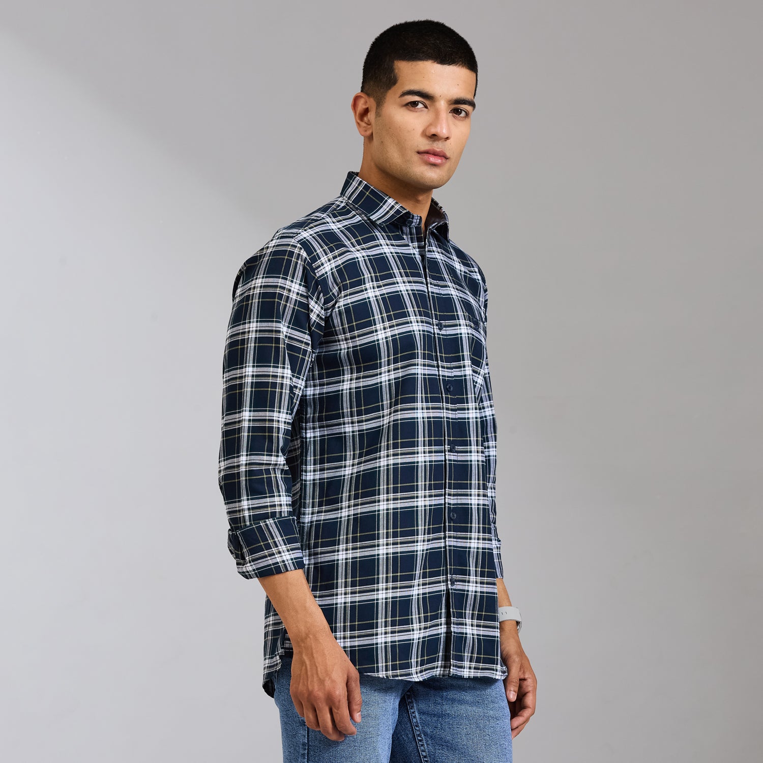 Duke Men Regular Full Sleeve Cotton Shirt (SDO8CKBW)