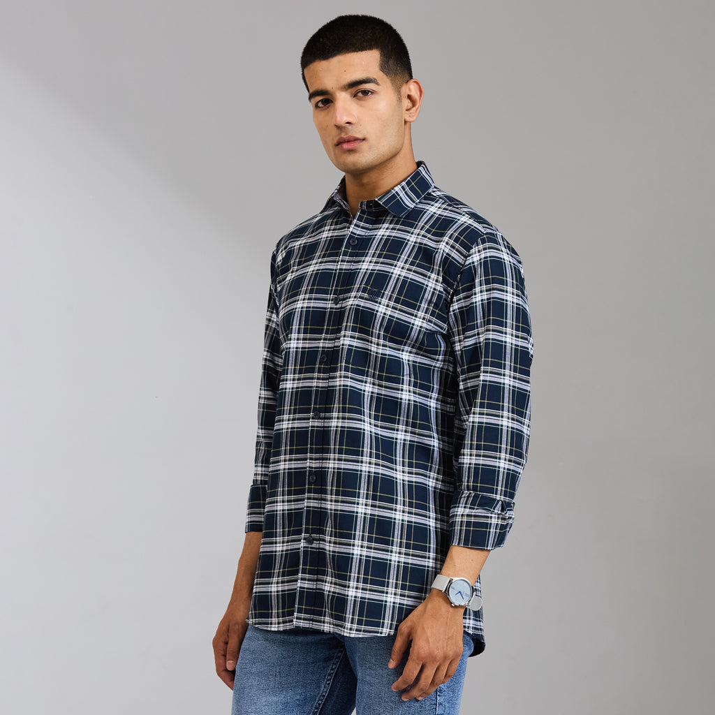 Duke Men Regular Full Sleeve Cotton Shirt (SDO8CKBW)