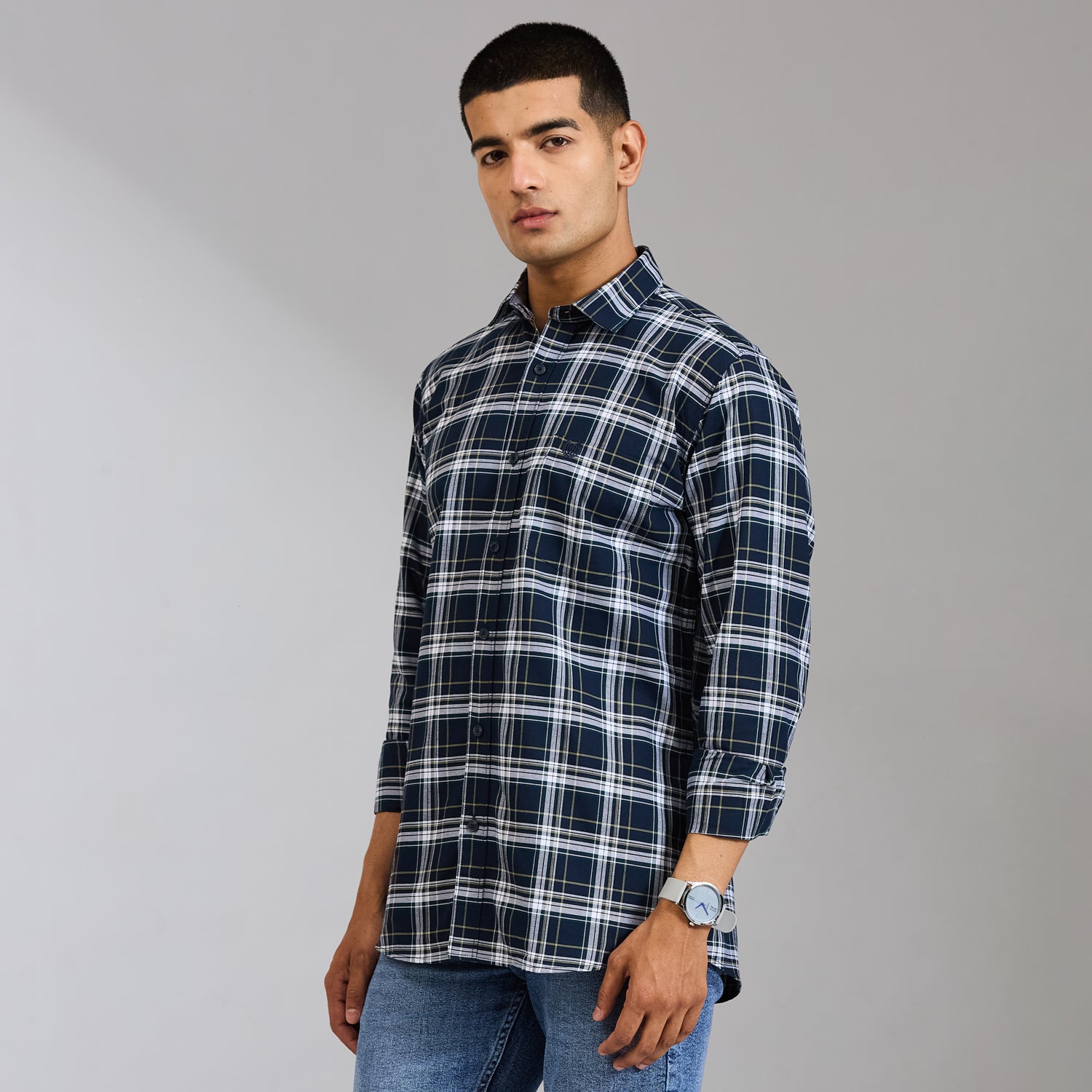 Duke Men Regular Full Sleeve Cotton Shirt (SDO8CKBW)