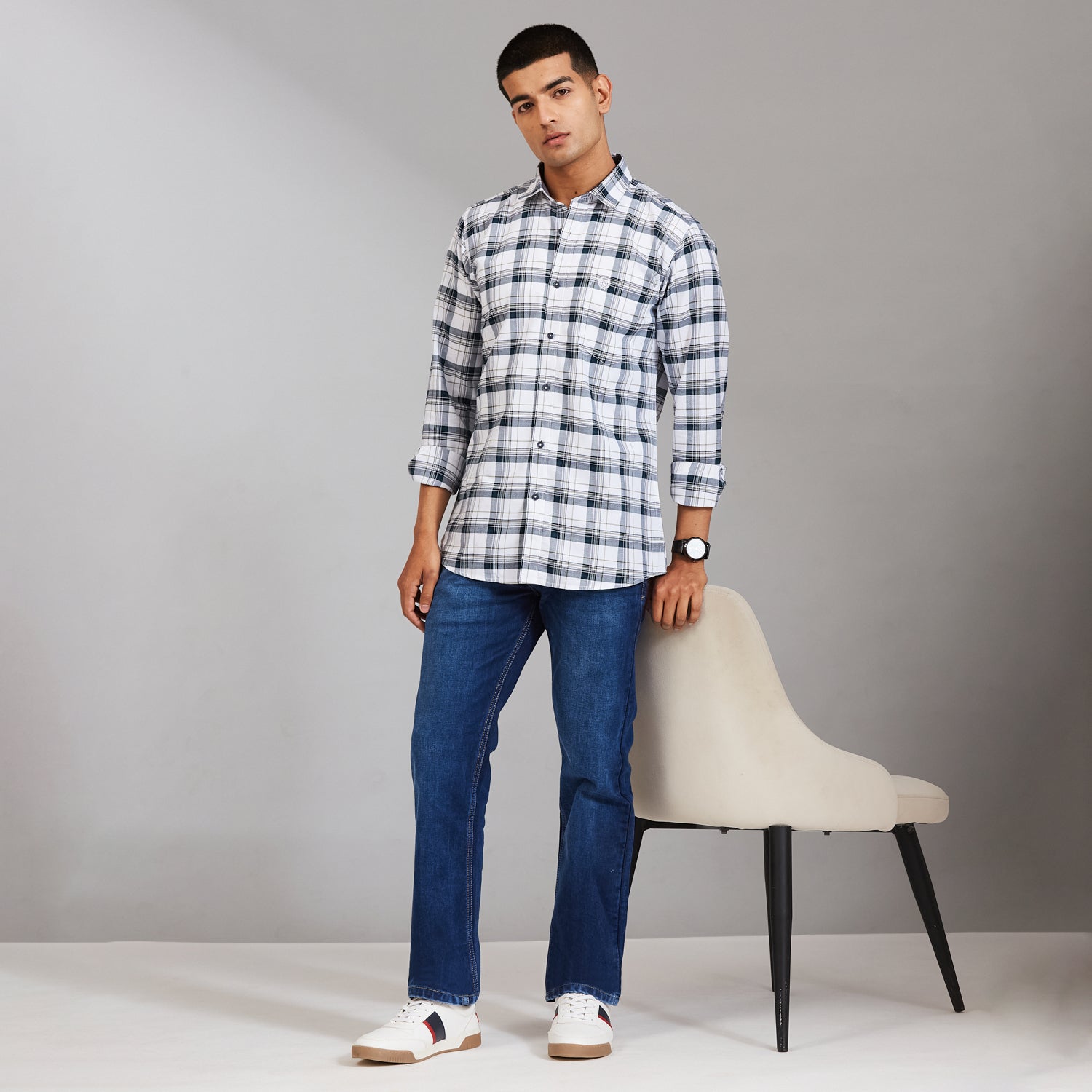 Duke Men Regular Full Sleeve Cotton Shirt (SDO8CKBW)