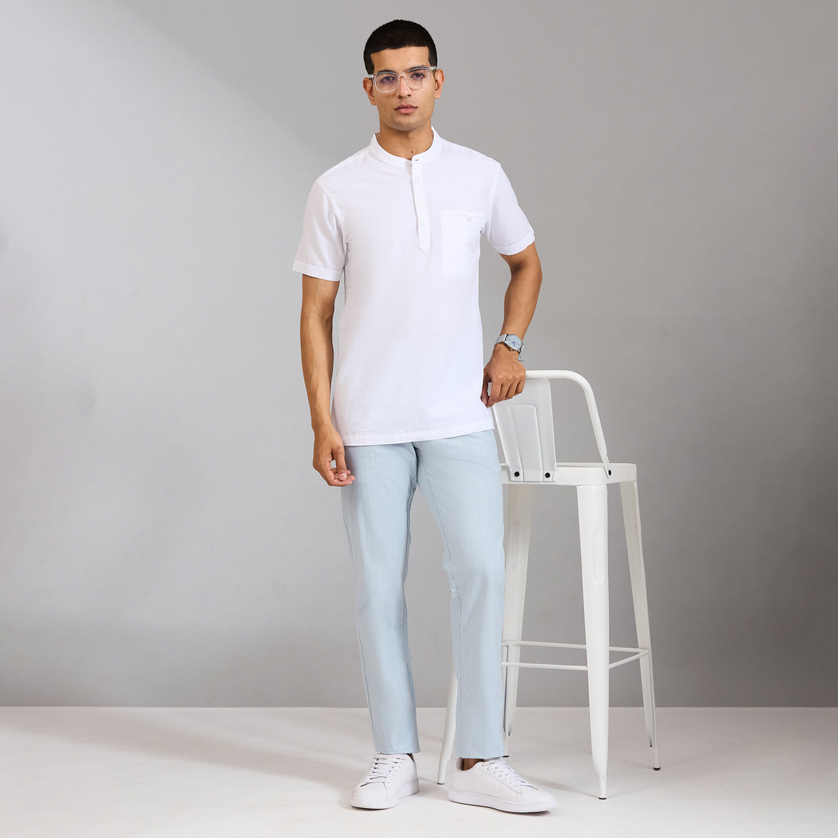 Duke Men Narrow Fit Casual Trouser (SDT4617Q)