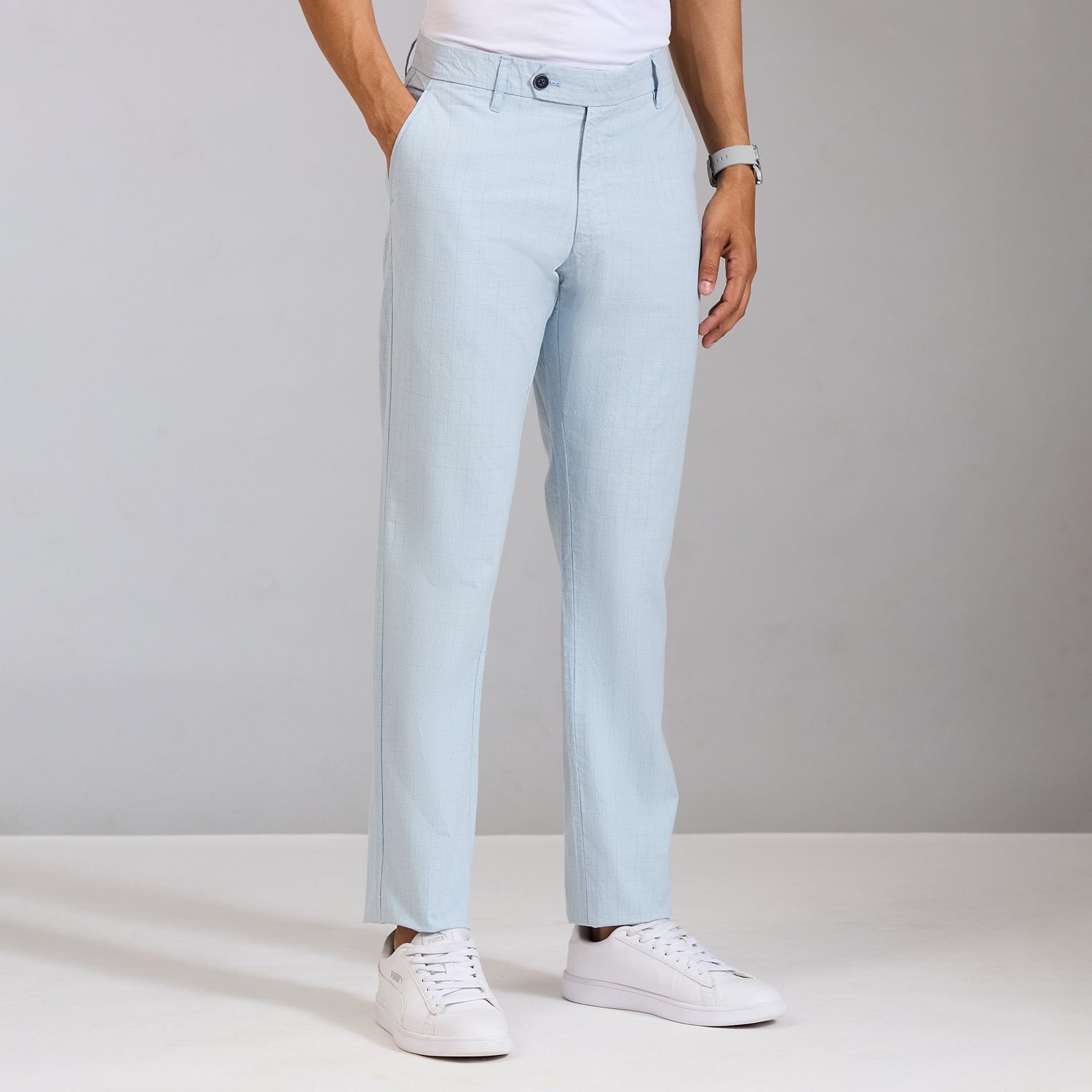 Duke  Men Narrow Fit Casual Trouser (SDT4617Q)