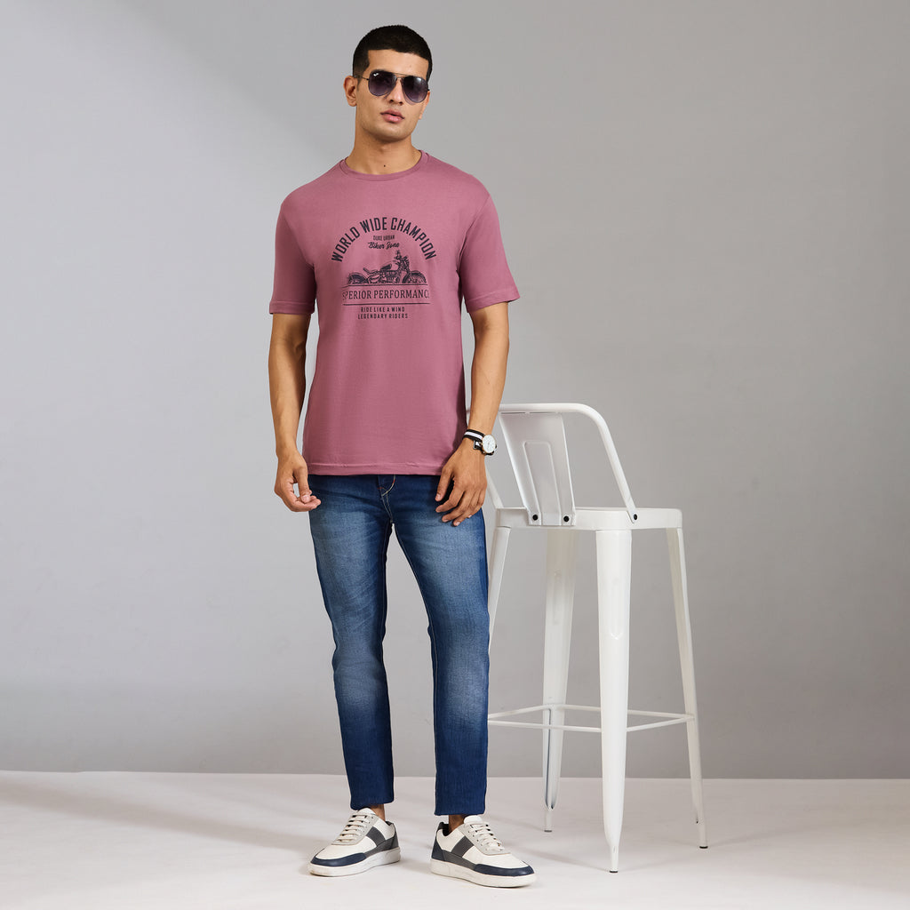 Duke Men Half Sleeve Cotton Printed Casual Regular Tshirt (SDVP42)