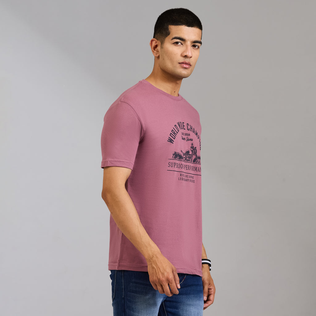 Duke Men Half Sleeve Cotton Printed Casual Regular Tshirt (SDVP42)