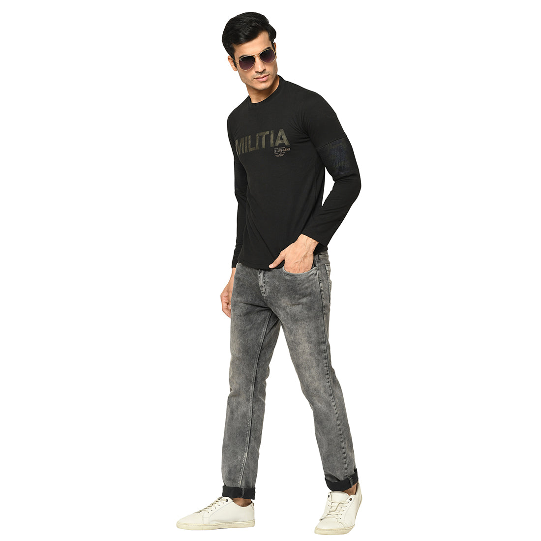 Duke Urban Men Full Sleeve Cotton T-shirt (LF3369)