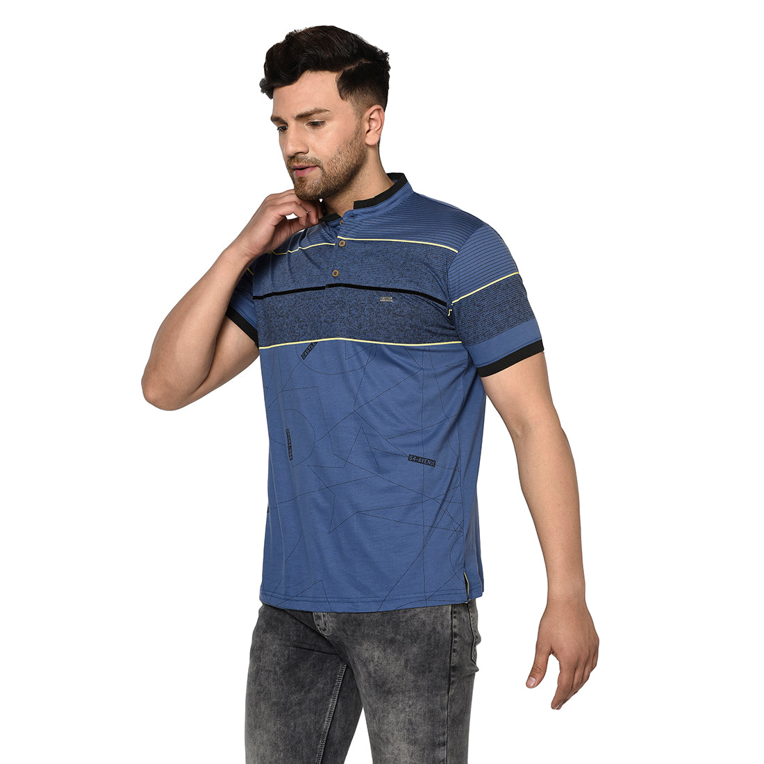 Duke Urban Men Half Sleeve Cotton T-shirt (LQ4658)