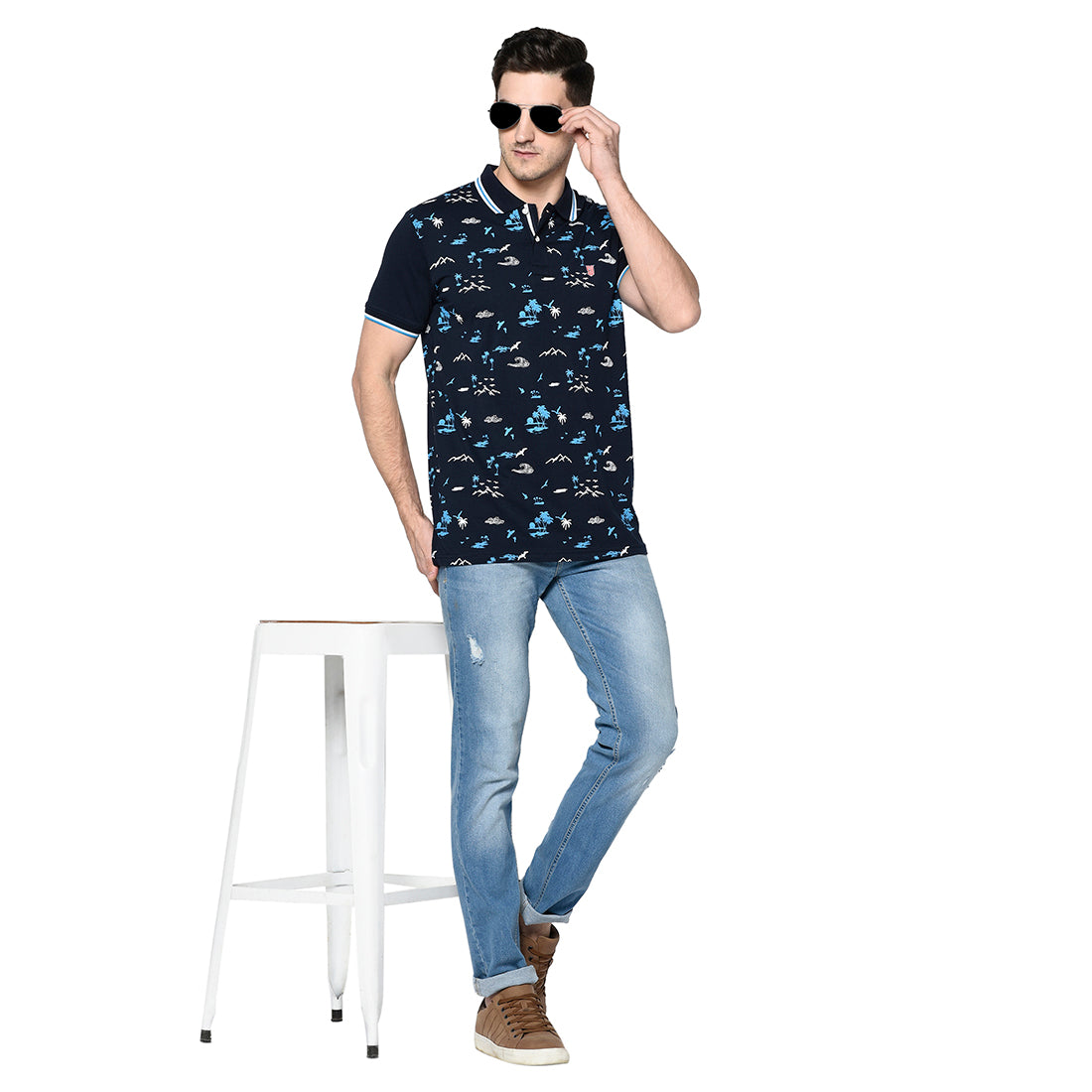 Duke Urban Men Half Sleeve Cotton Tshirt (MTLF218)