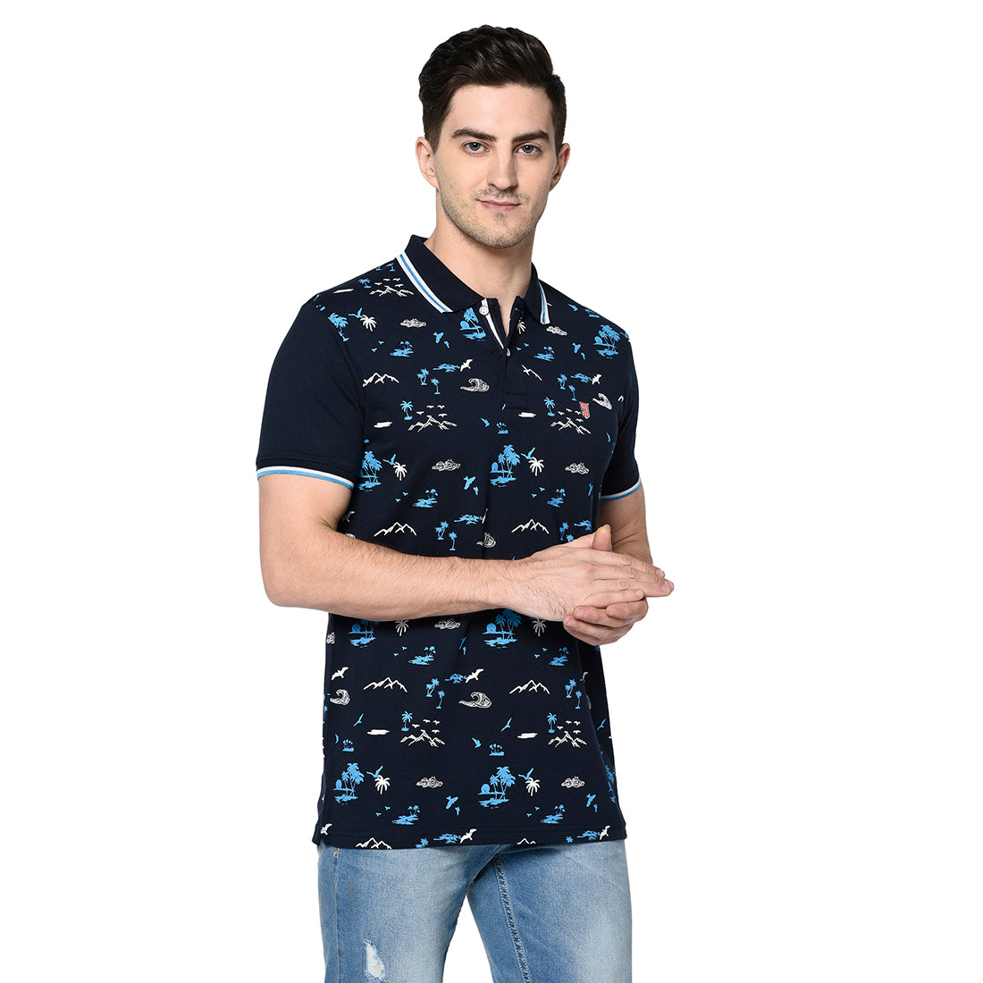 Duke Urban Men Half Sleeve Cotton Tshirt (MTLF218)