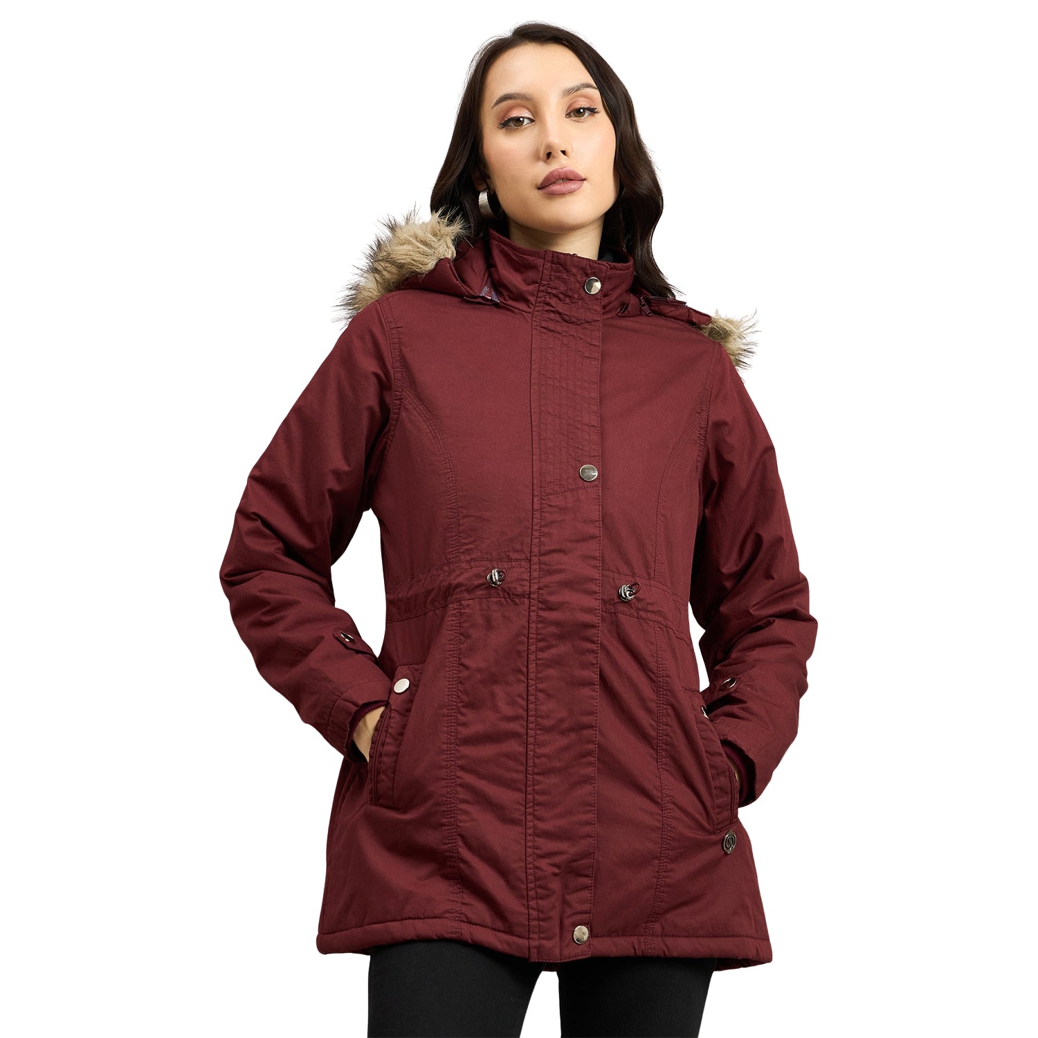 Duke Urban Women Short Style Hooded Bomber Jacket (SDZ4050R)