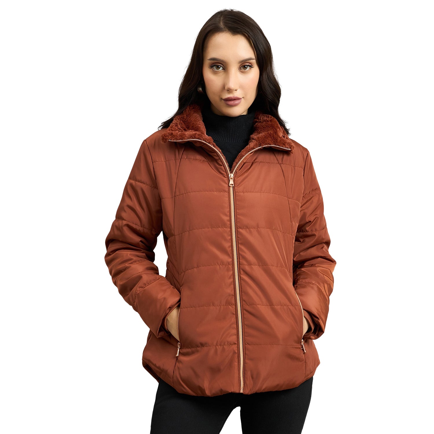 Duke Urban Women Short Style Collared Jacket (SDZ4112)