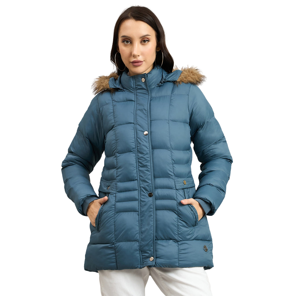 Duke Urban Women Short Style Hooded Bomber Jacket (SDZ4145)