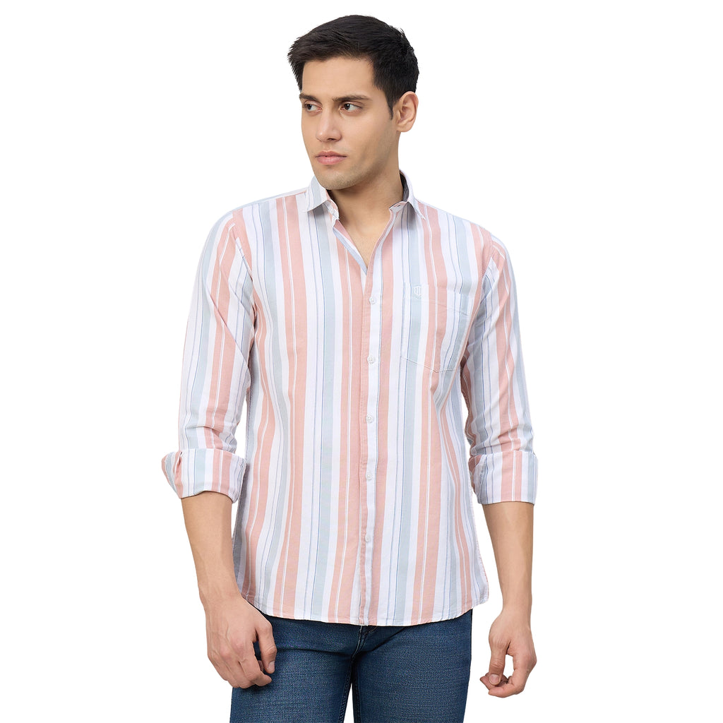 Duke Men Slim Fit Full Sleeve Short Style Cotton Shirt (SDO8STOT)