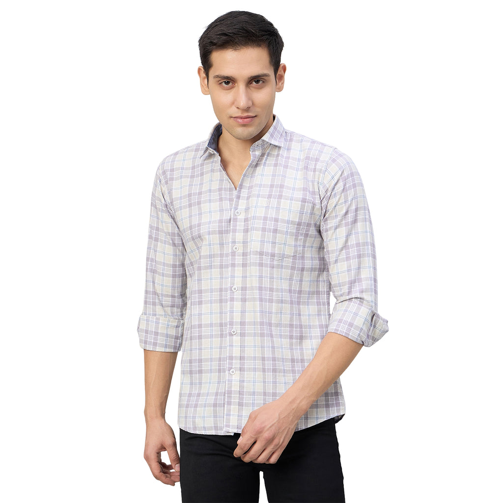 Duke Men Slim Fit Full Sleeve Short Style Cotton Shirt (SDO8CKBP)