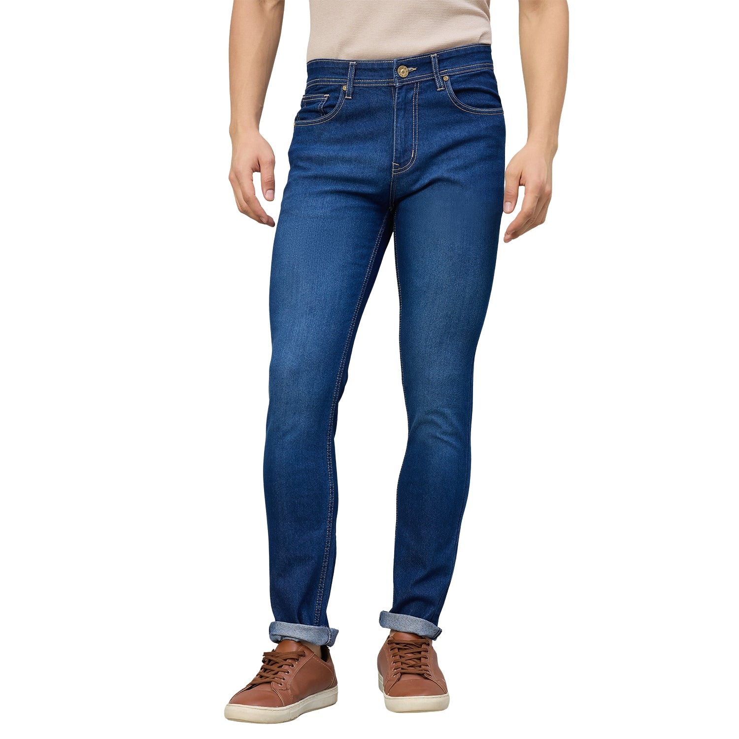 Duke Men Narrow Fit Stretchable Jeans (SD5900NR)