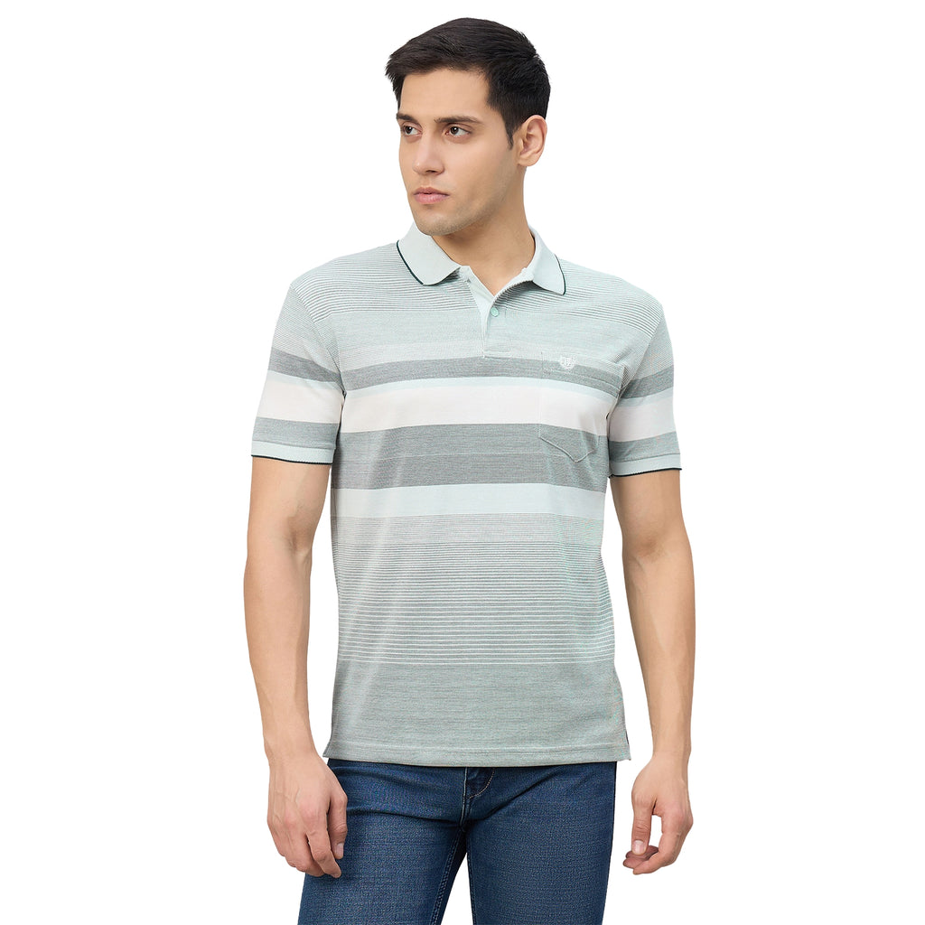 Duke Men Half Sleeve Cotton Regualr Fit Casual T-shirt (LF7899)