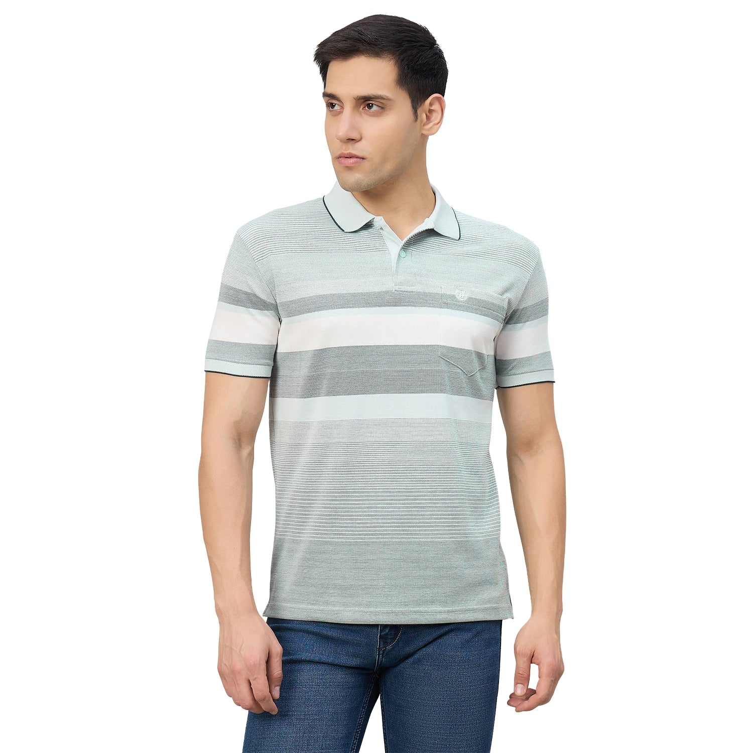 Duke Men Half Sleeve Cotton Regualr Fit Casual T-shirt (LF7899)