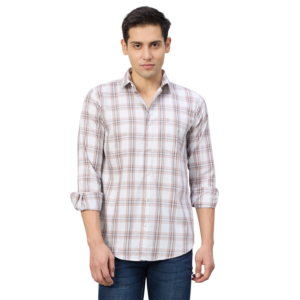 Duke Men Slim Fit Full Sleeve Oxford Cotton Shirt (SDO5CKDE)