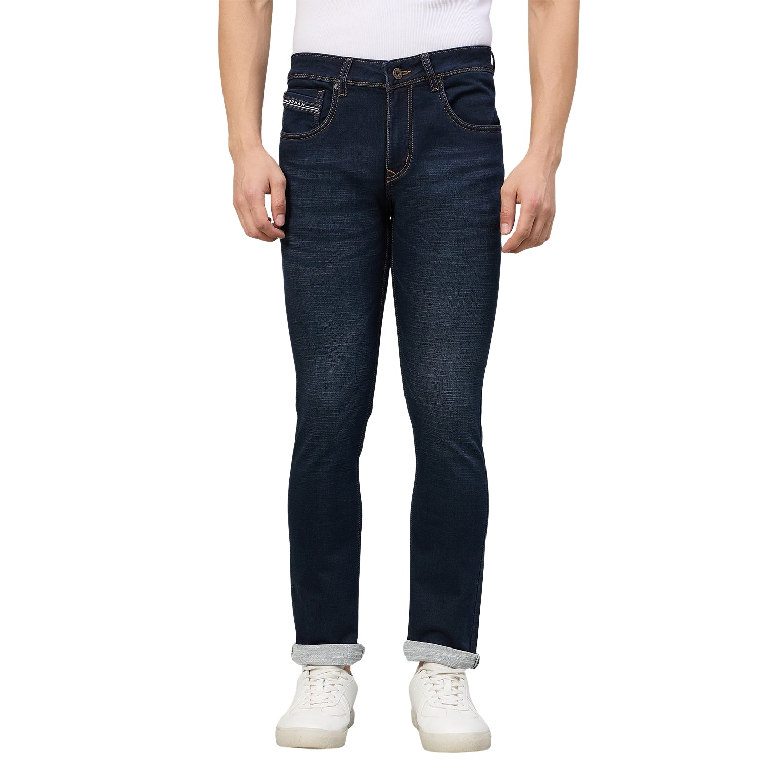 Duke Men Narrow Fit Stretchable Jeans (SDD9246N)